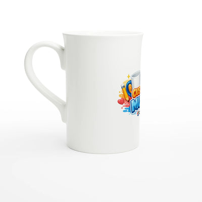 White 10oz Porcelain Slim Mug