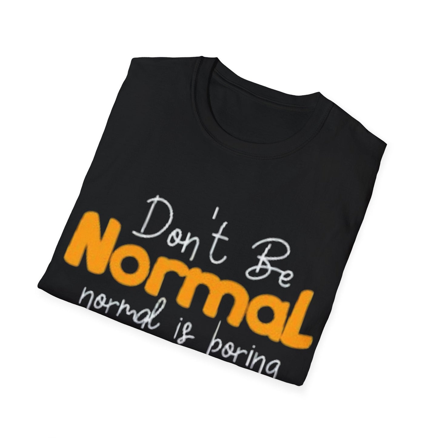 Normal Retro Logo T-Shirt Casual Vintage-Inspired Graphic Tee for Men & Women Printify